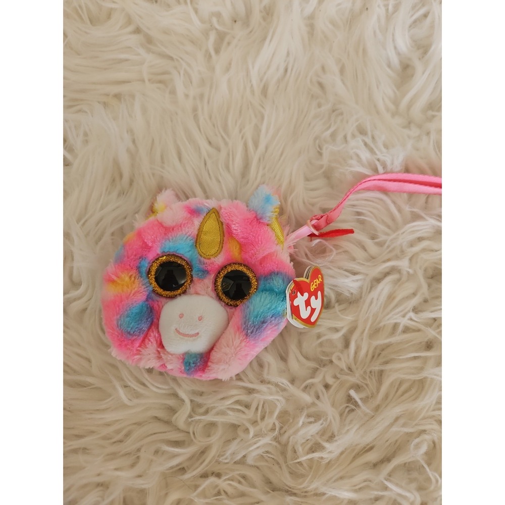 4" TY Fashion Beanie Boos Fantasia the Pink Unicorn Mini Coin Purse w/ Tag